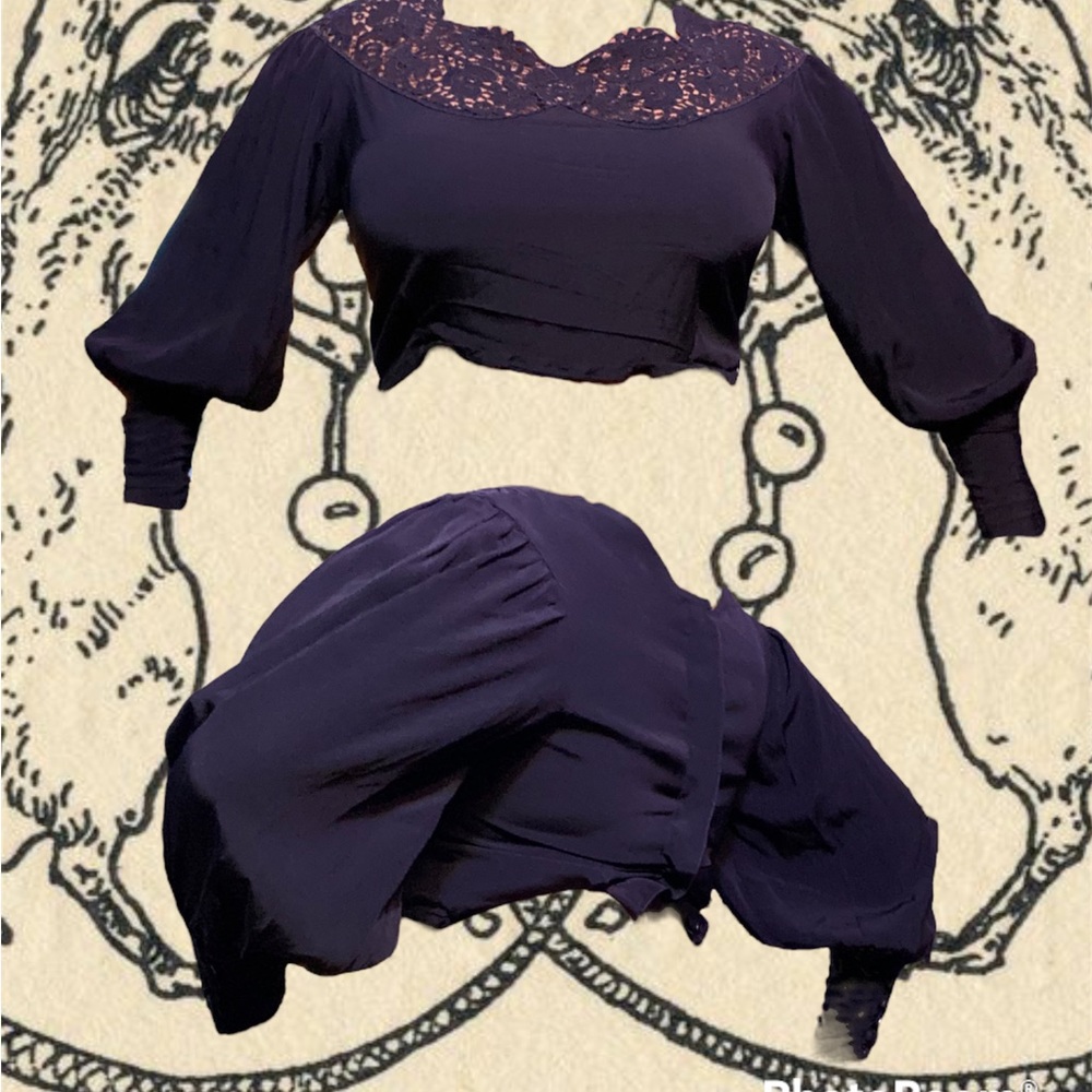 Balloon sleeve blouse